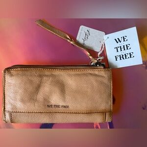 NWT Free People We The free Emerson Tan Leather Wallet